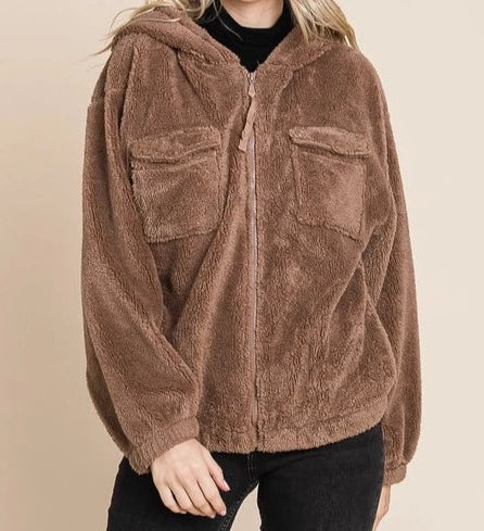 Under The Falling Leaves Jacket in Taupe