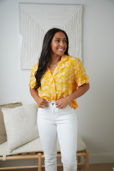 Brand Collab Clementine Floral Button Up Blouse