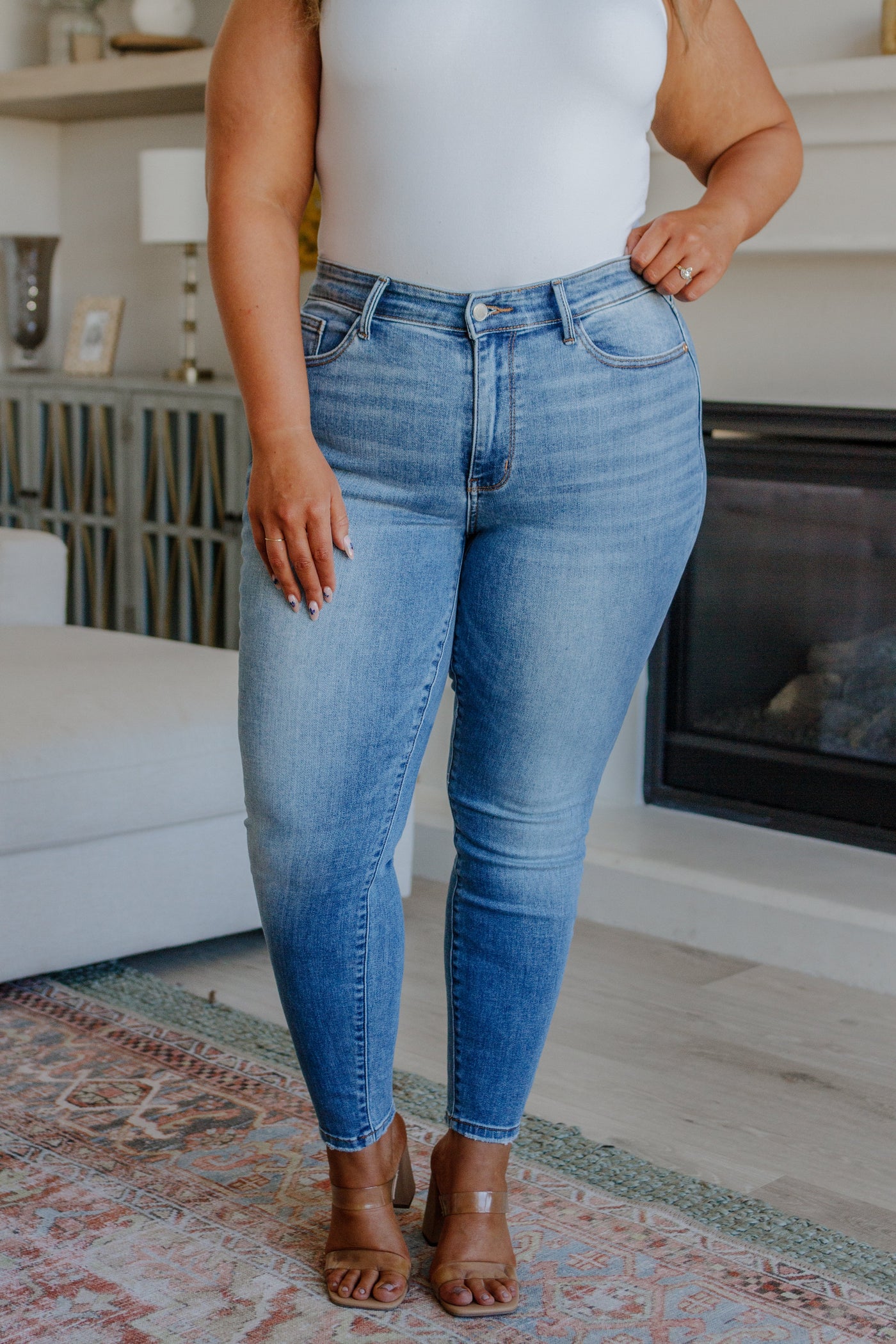 Brand Collab Catherine Mid Rise Vintage Skinny Jeans