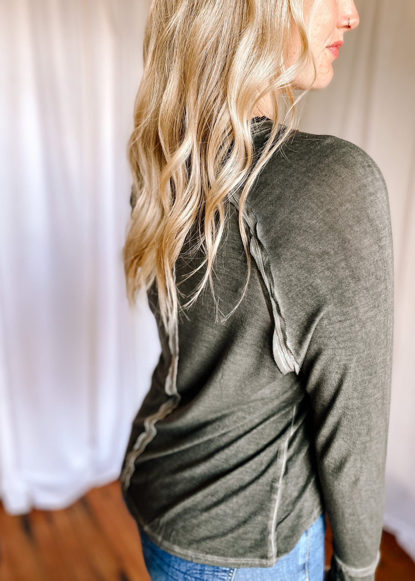 Lexi Scoop Neck Top in Black