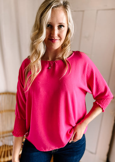Lily Top in Fuchsia