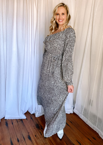 Starry Night Printed Maxi Dress