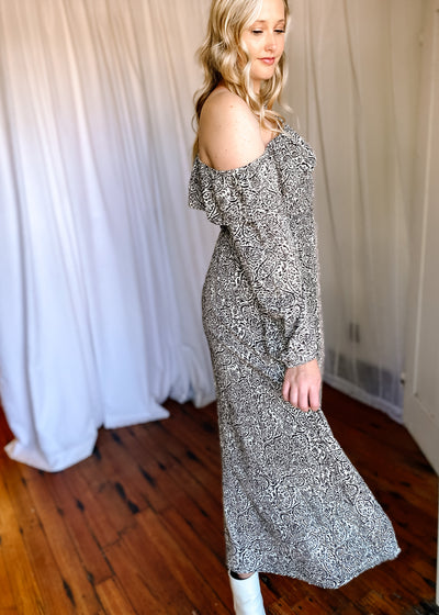 Starry Night Printed Maxi Dress
