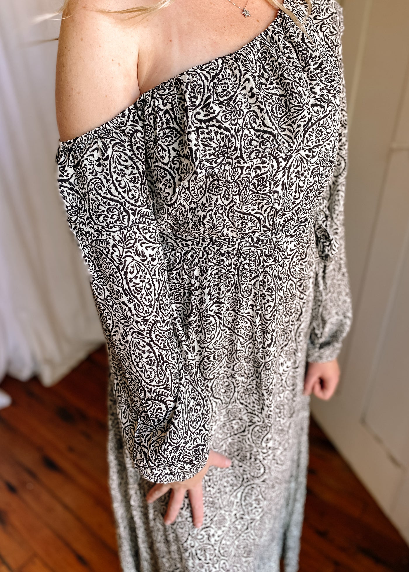 Starry Night Printed Maxi Dress
