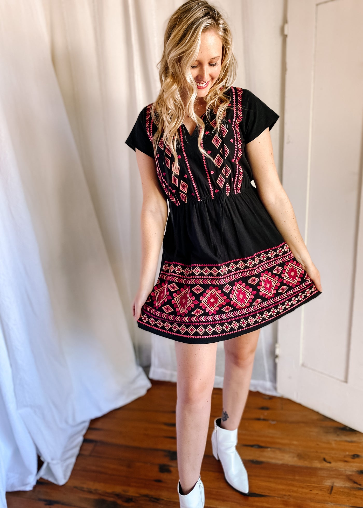Radley Embroidered Dress (Small - 3X)