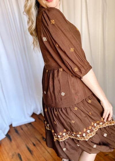 Enchanting Embroidery Midi Dress