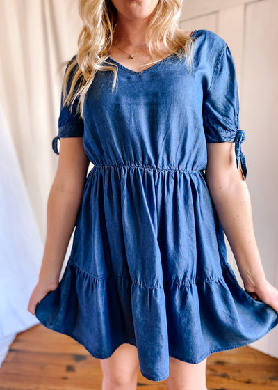 Denim Chambray Dress