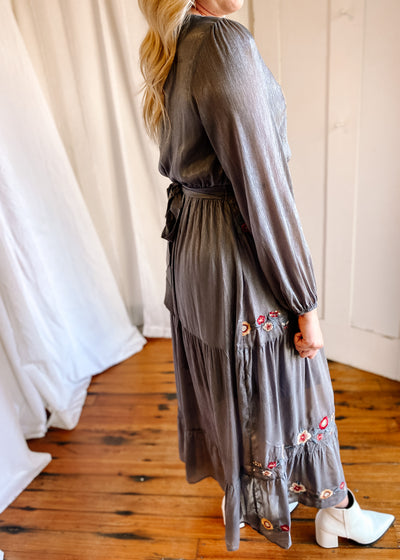 Early Morning Embroidered Maxi Dress