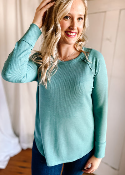 All Day, Every Day Top in Teal