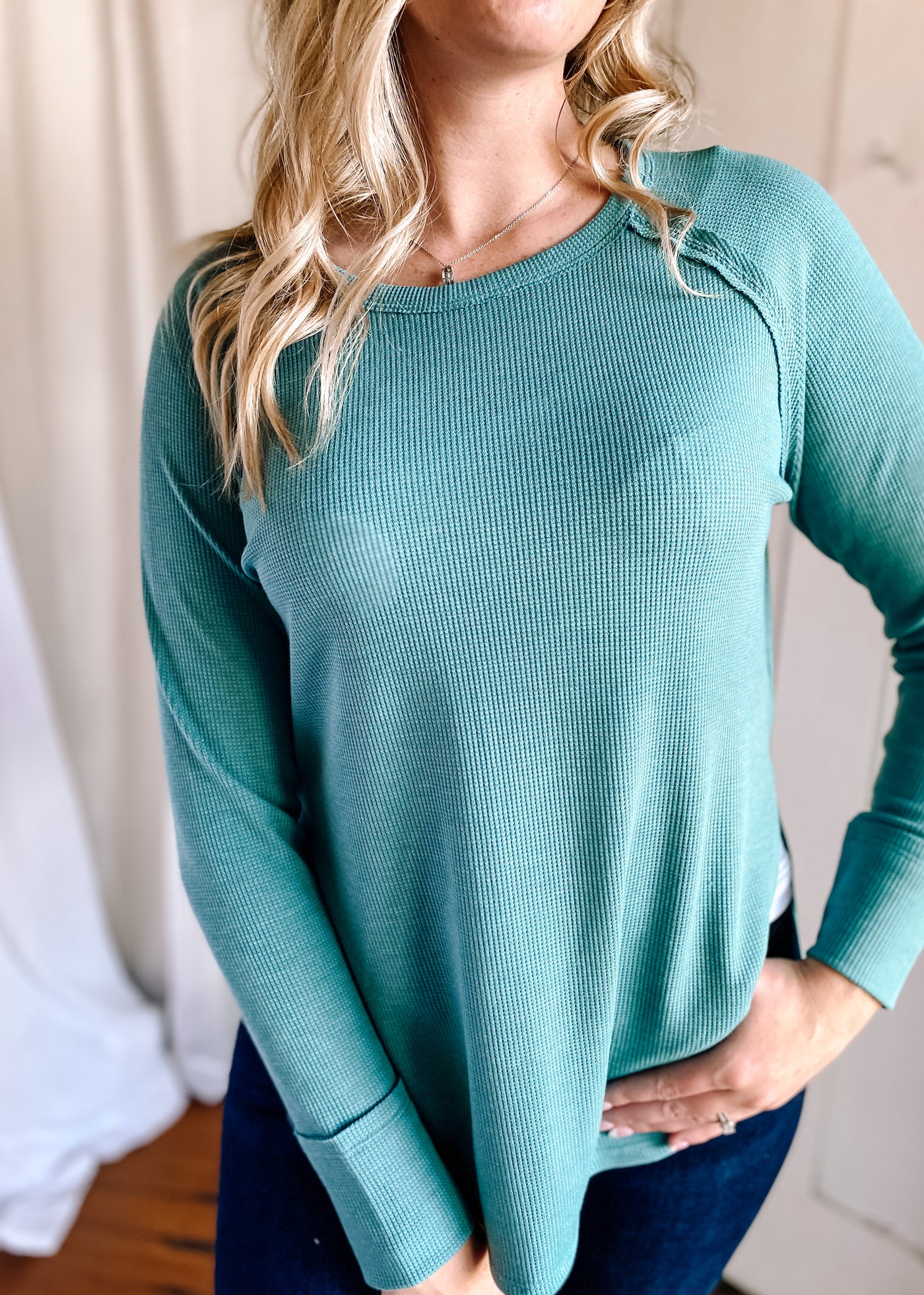 All Day, Every Day Top in Teal
