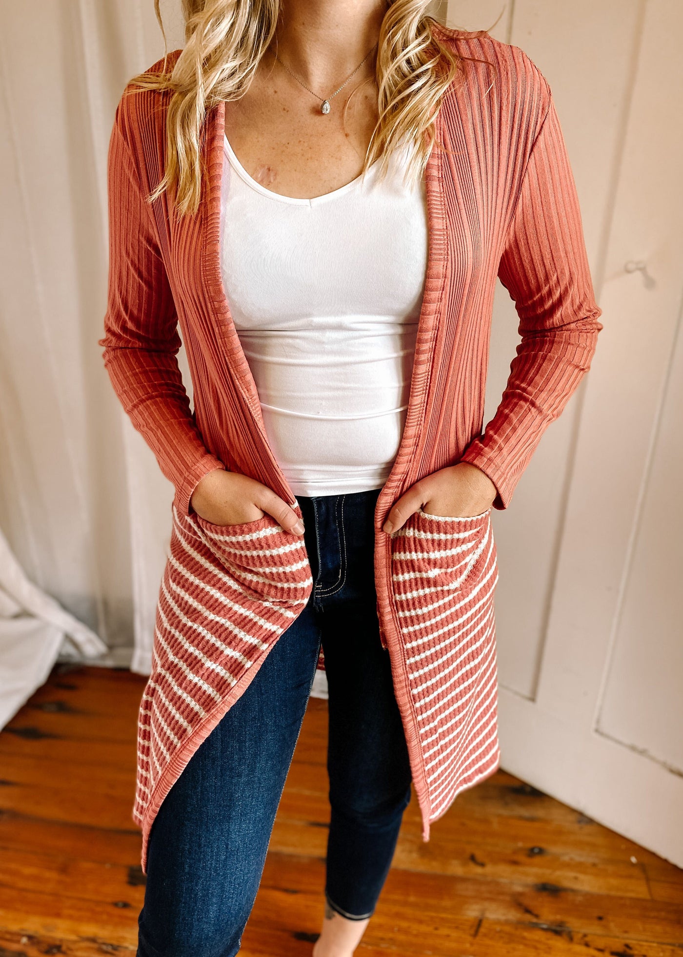 Victorious Cardigan in Dusty Rose