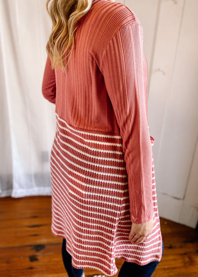 Victorious Cardigan in Dusty Rose