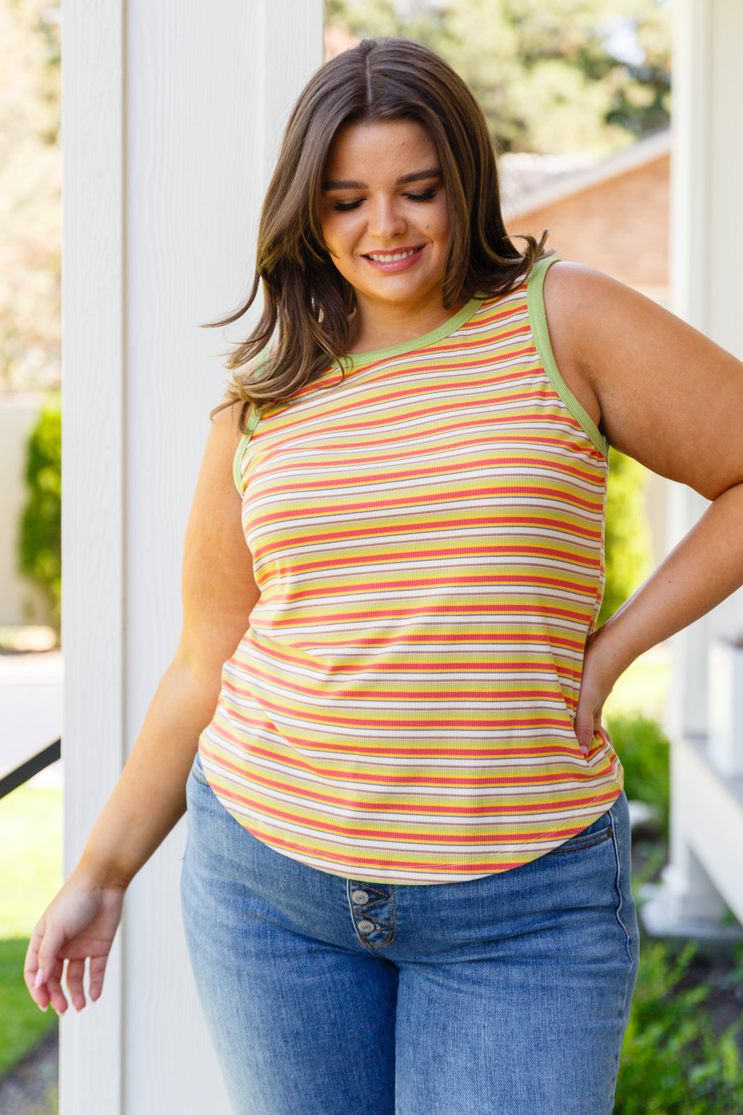 Brand Collab Now and Forever Striped Tank