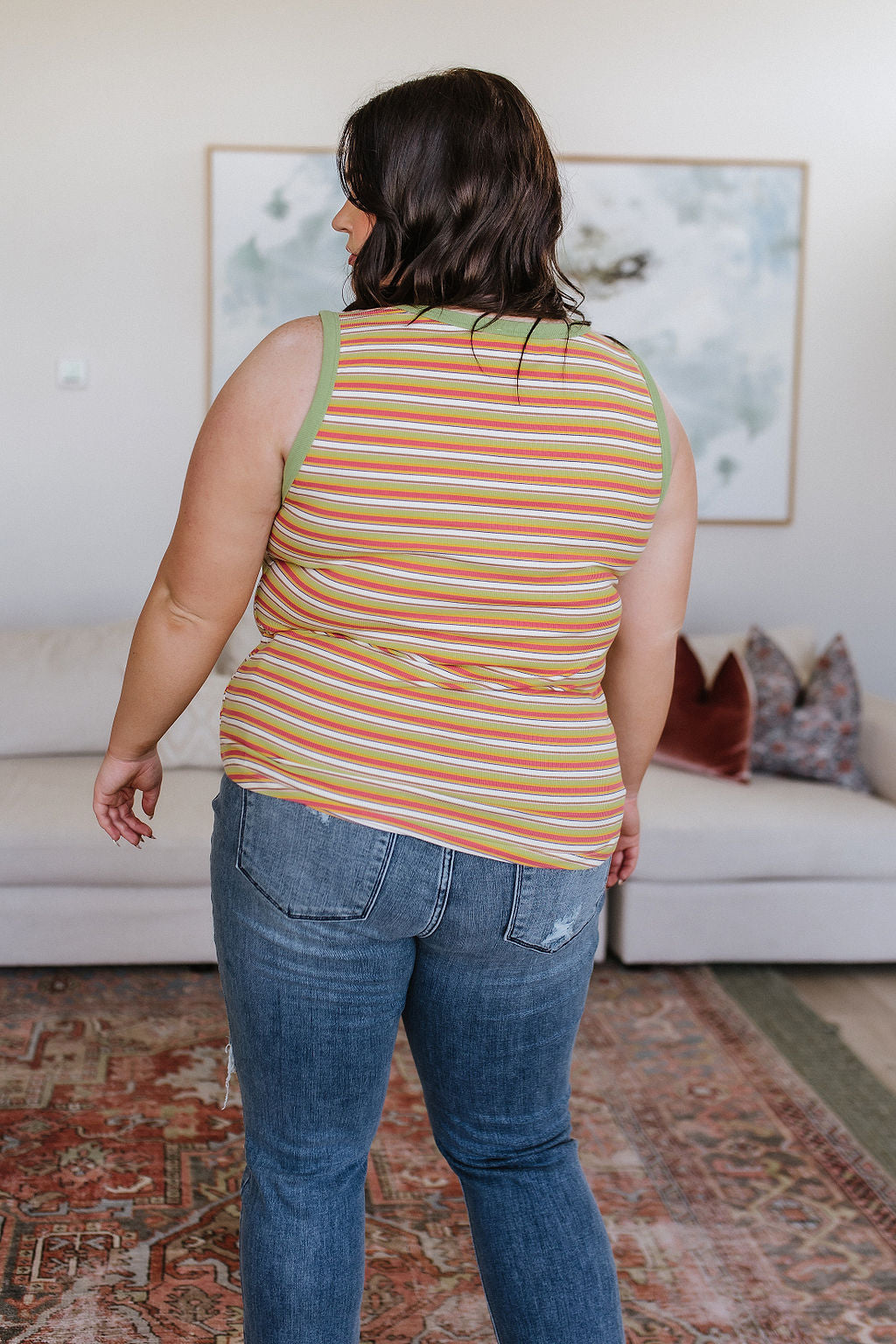Brand Collab Now and Forever Striped Tank
