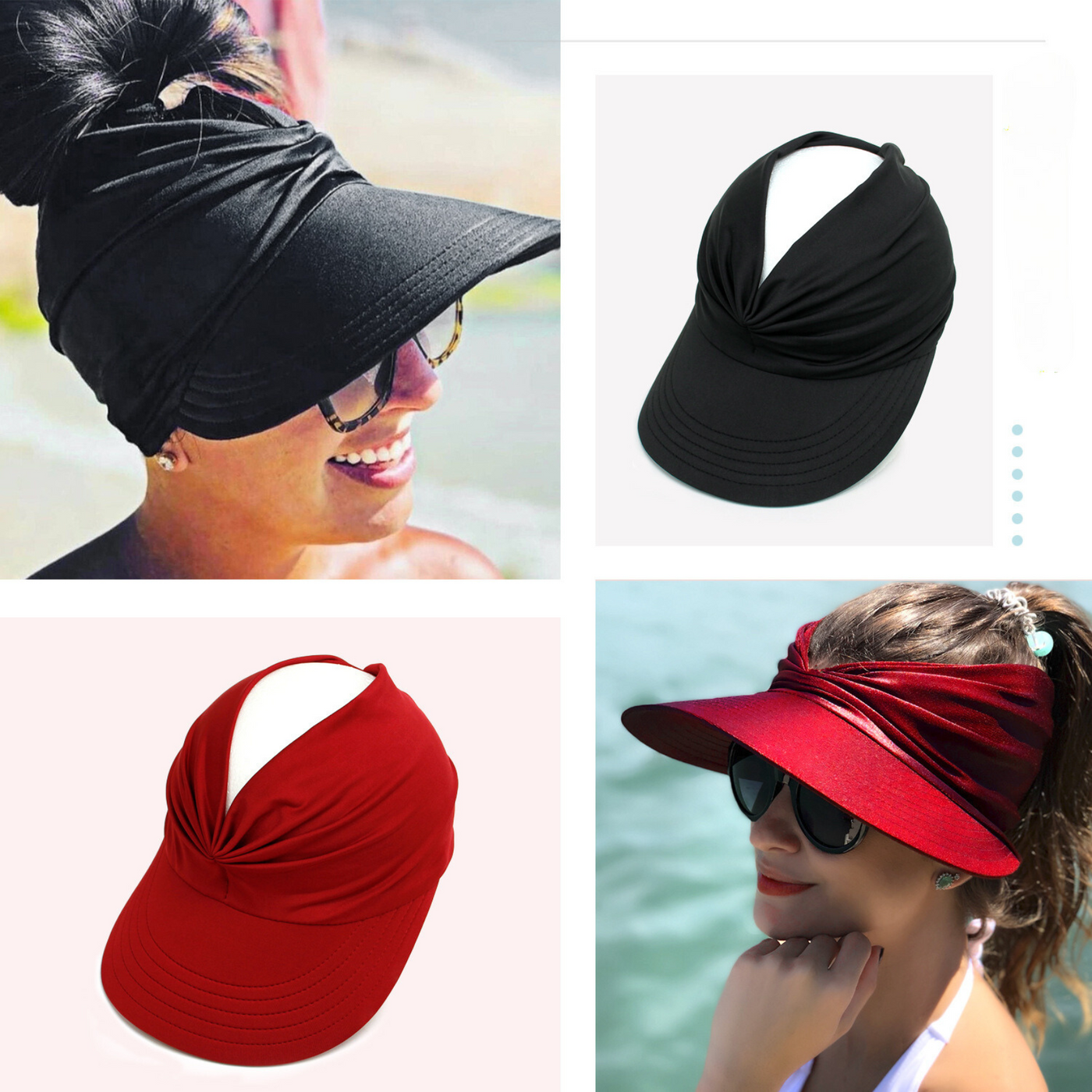 Brand Collab PREORDER: Ruched Visor in Assorted Colors