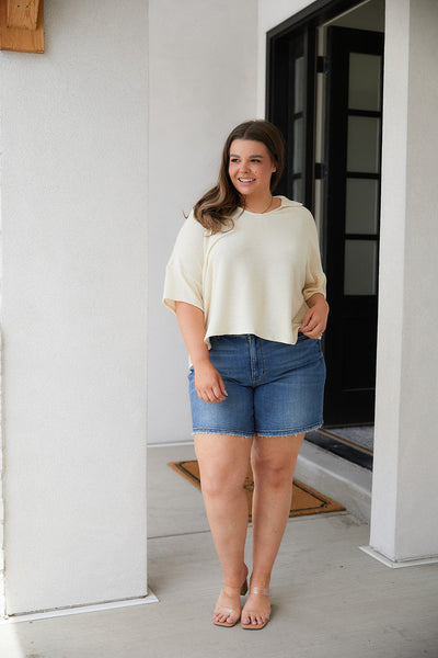 Brand Collab Brianna Boxy Crop Top
