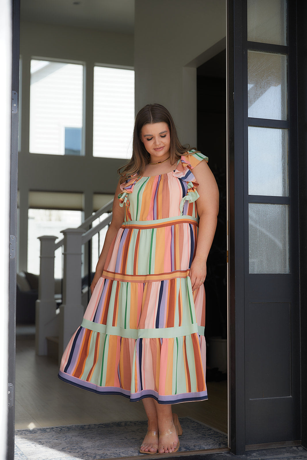 Brand Collab Brand Collab Painted Palette Midi Dress