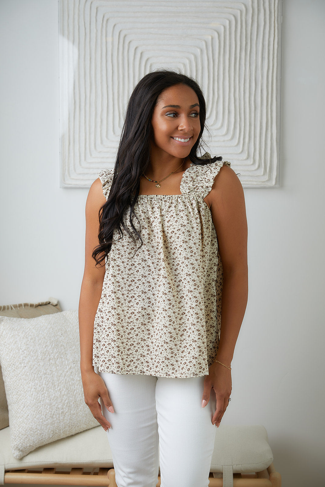 Brand Collab Dandy Darling Ditsy Floral Tank