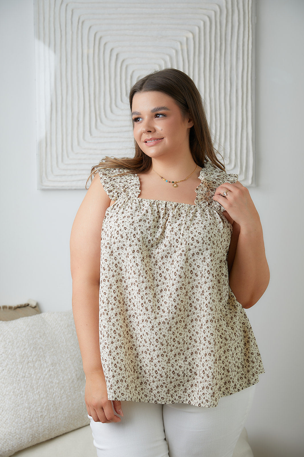 Brand Collab Dandy Darling Ditsy Floral Tank