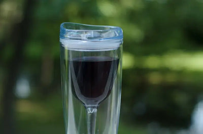 Brand Collab PREORDER: Portable Wine Cup with Acrylic Lid in Black