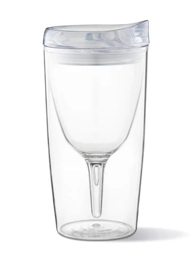 Brand Collab PREORDER: Portable Wine Cup with Acrylic Lid in Clear