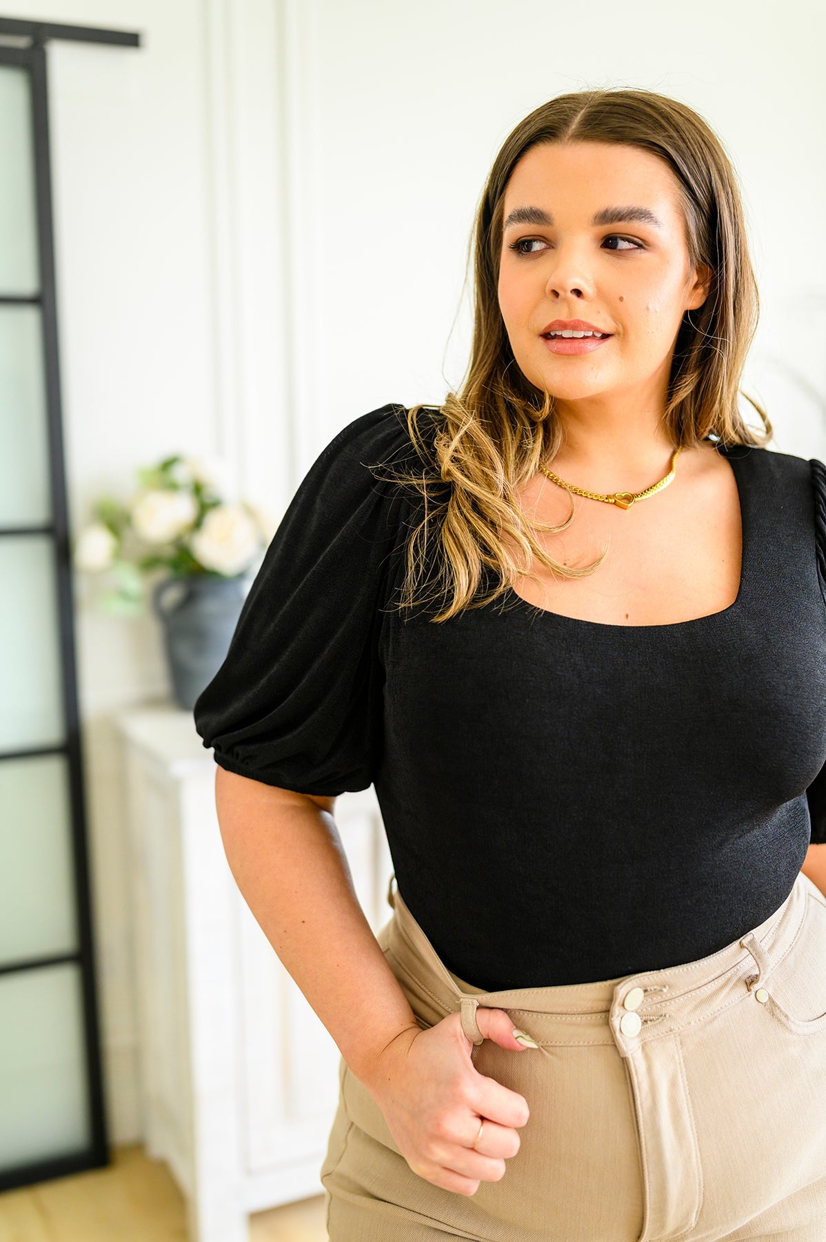 Brand Collab A Total Vision Square Neck Bodysuit