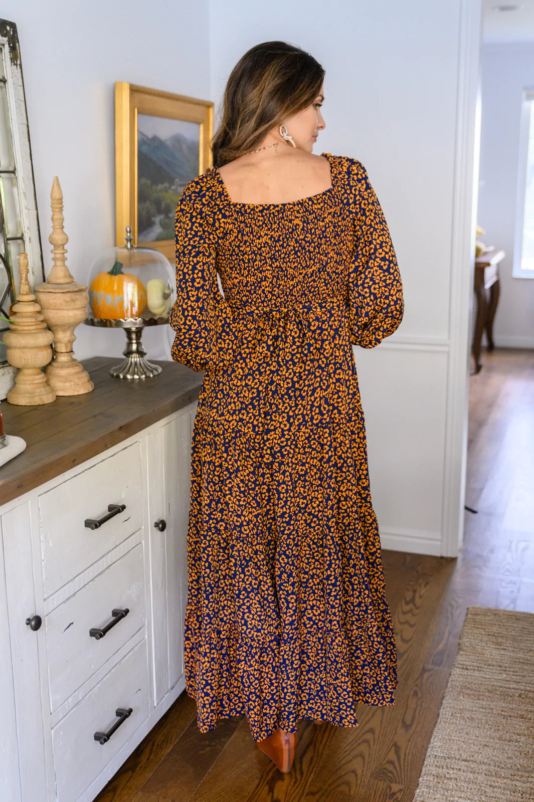 Brand Collab Brand Collab Adore Me Forever Shirred Square Neck Maxi Dress