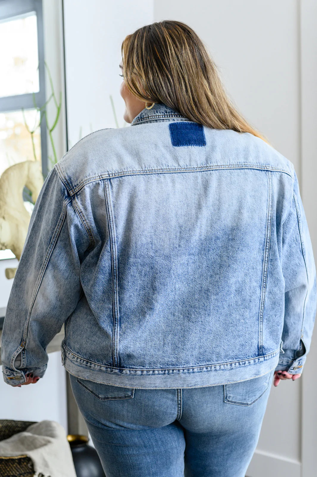 Brand Collab Always Together Light Wash Denim Jacket