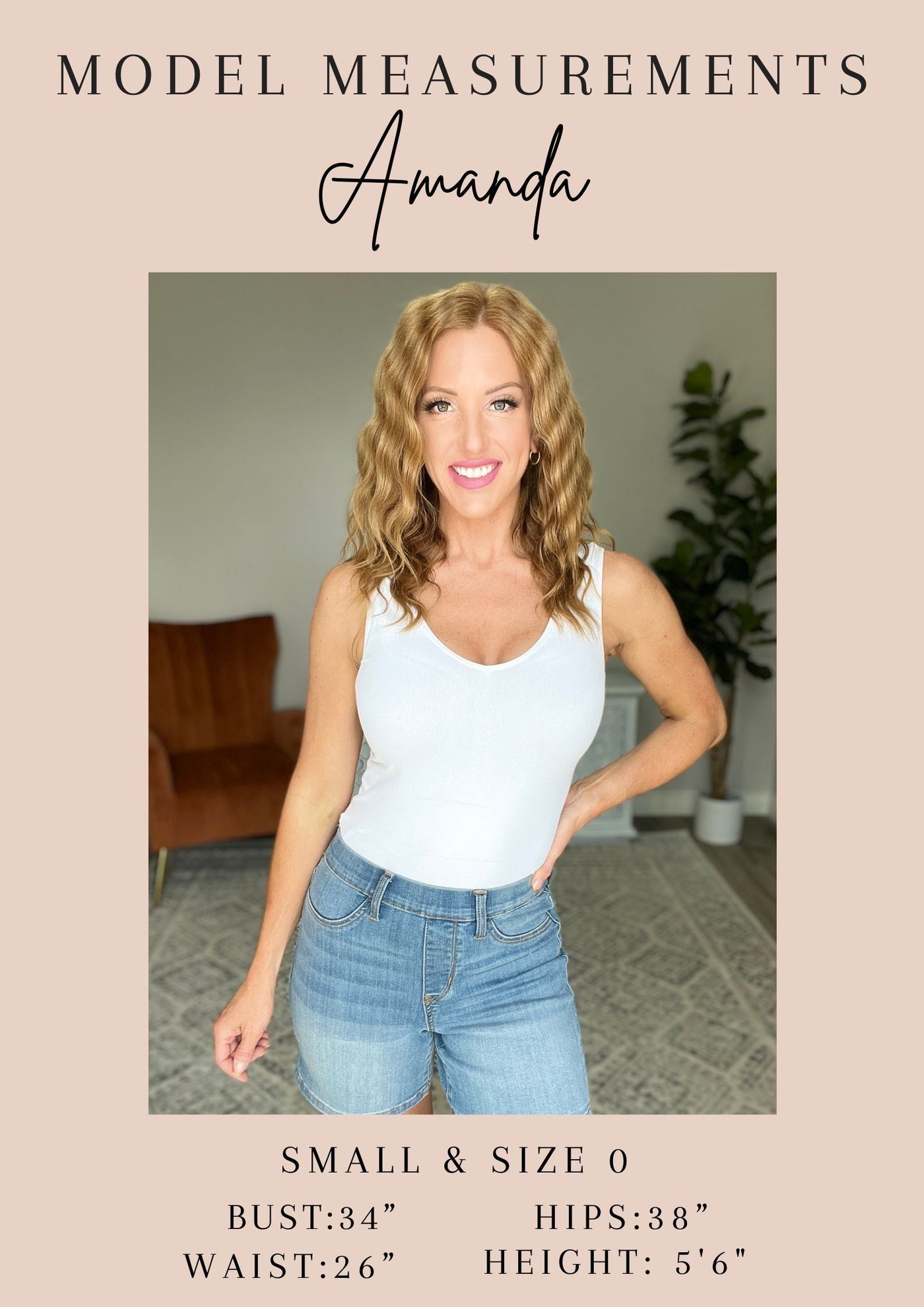 Brand Collab Keyhole Neckline Ribbed Tank in Ivory