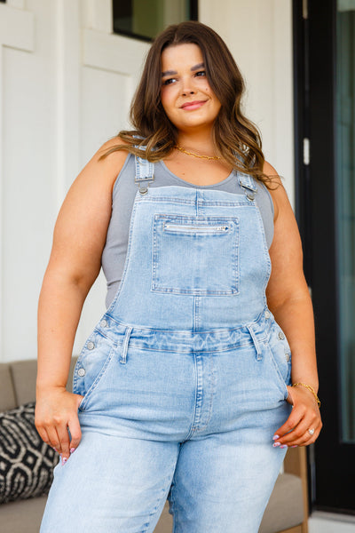Brand Collab Annabelle Distressed Straight Leg Overalls