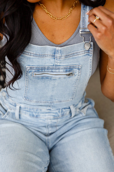 Brand Collab Annabelle Distressed Straight Leg Overalls