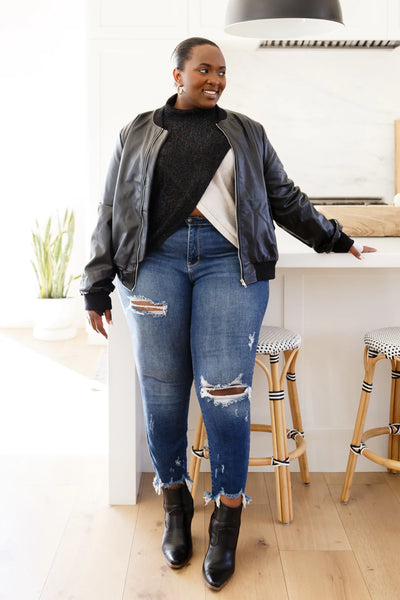 Brand Collab Can't Touch This Sparkle Color Blocked Sweater