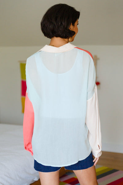 Brand Collab Capture The Day Two Toned Button Up