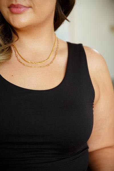 Brand Collab Casual But Cool Tank in Black