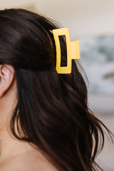 Brand Collab Brand Collab Claw Clip Set of 4 in Lemon