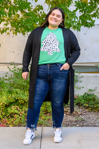 Brand Collab Dalmatian Tree Graphic Tee in Kelly Green