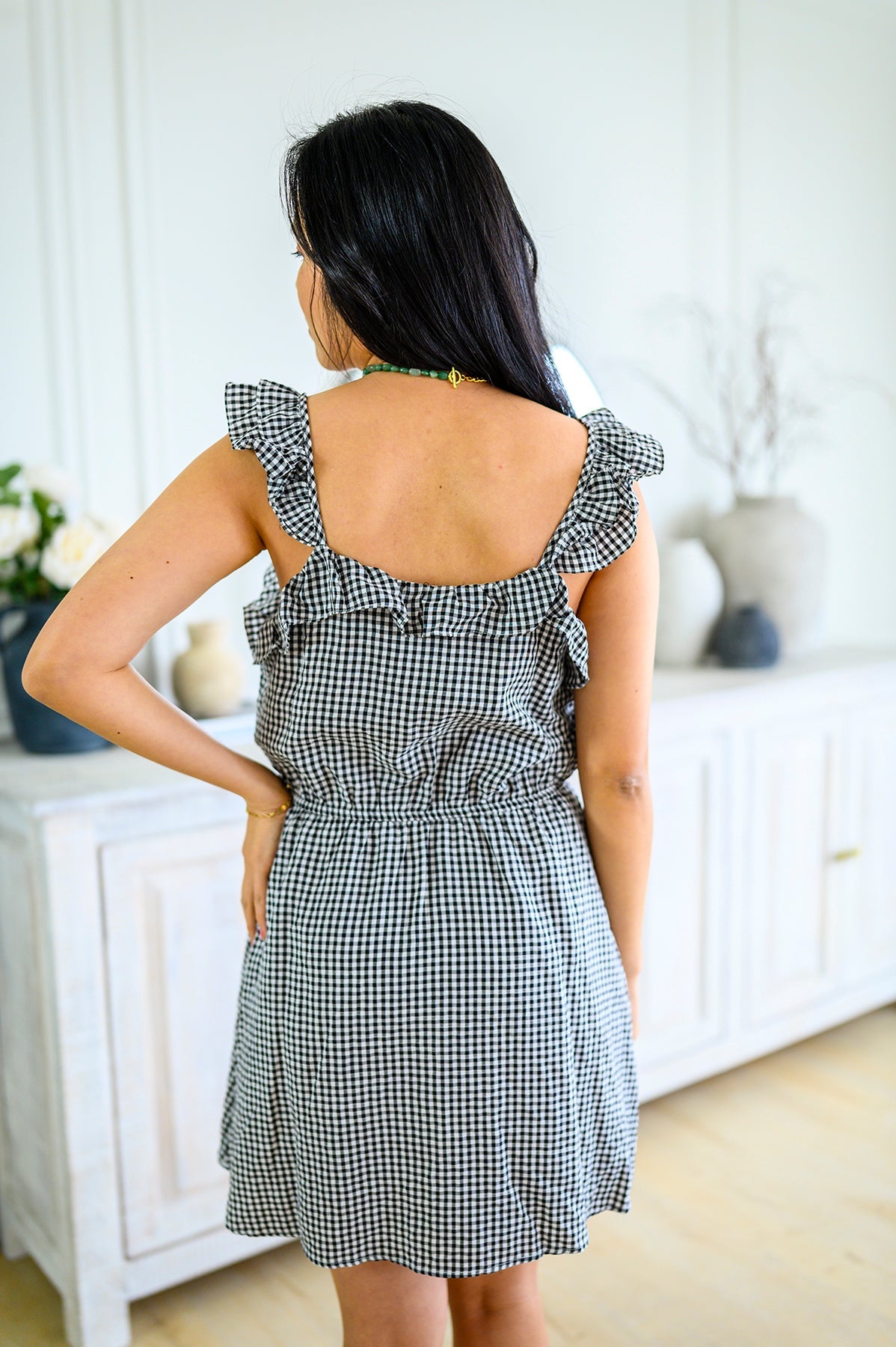 Brand Collab Day Date Gingham Dress