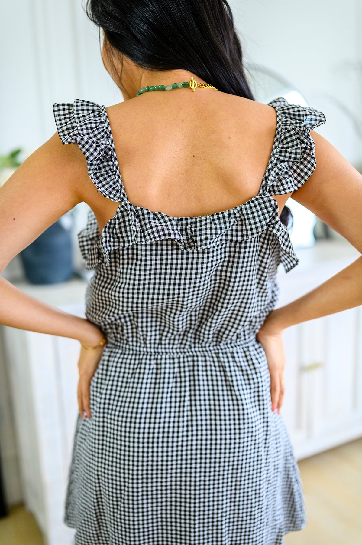 Brand Collab Day Date Gingham Dress