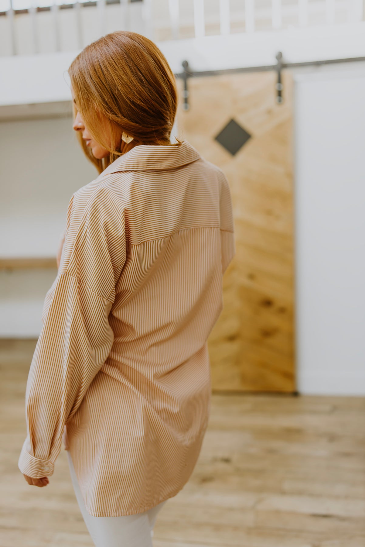Brand Collab Easy On The Eyes Striped Button Up