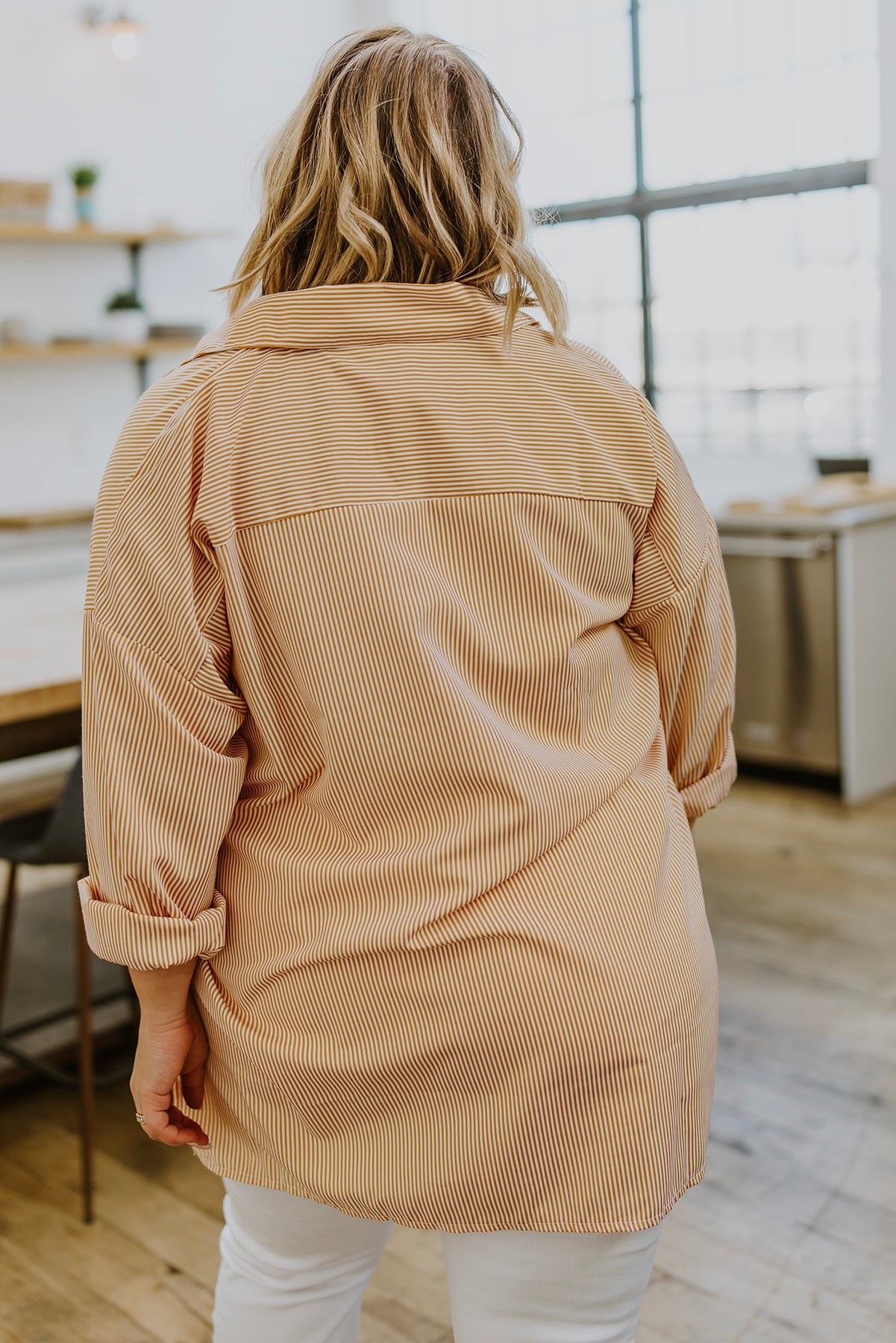 Brand Collab Easy On The Eyes Striped Button Up
