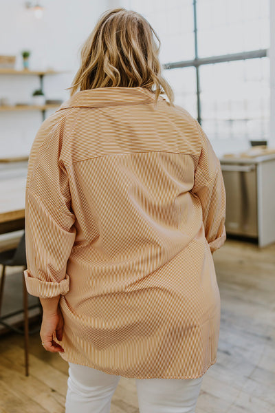 Brand Collab Easy On The Eyes Striped Button Up