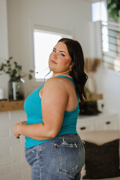 Brand Collab Everybody's Favorite Racerback Tank in Teal