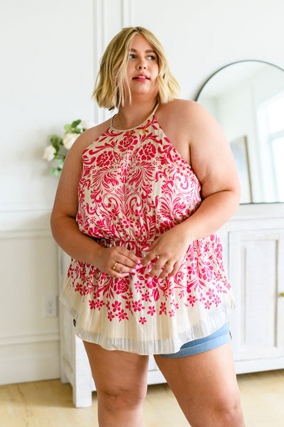 Brand Collab Fantastic Filigree Peplum Blouse