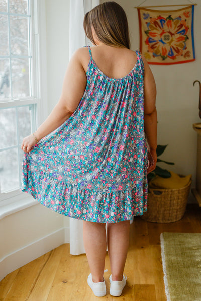 Brand Collab Floral Essence Tie Strap Dress
