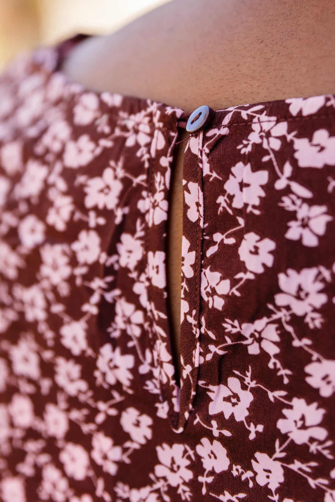 Brand Collab Flow With The Times Floral Midi Dress In Brown