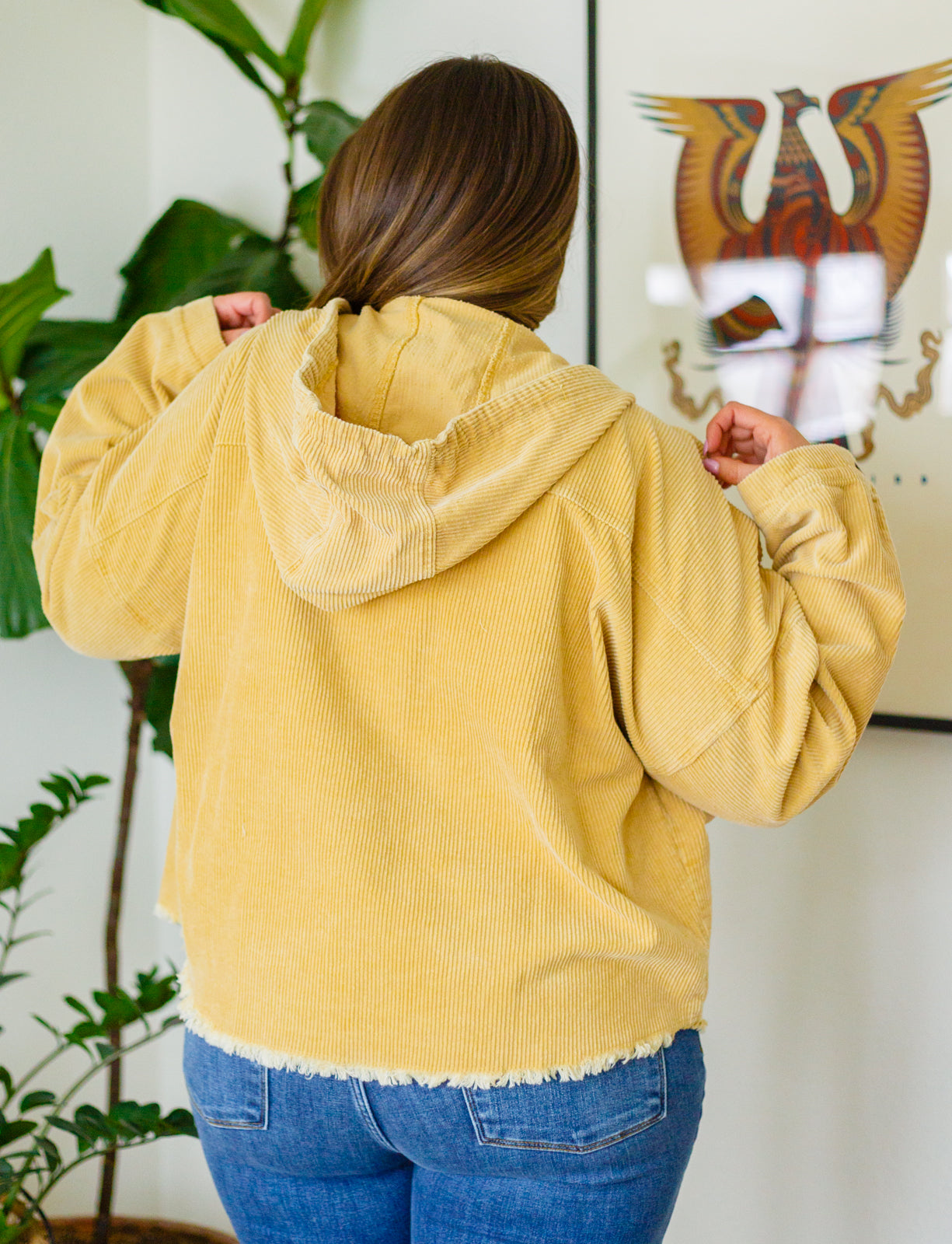 Brand Collab Give Me More Corduroy Jacket in Honey