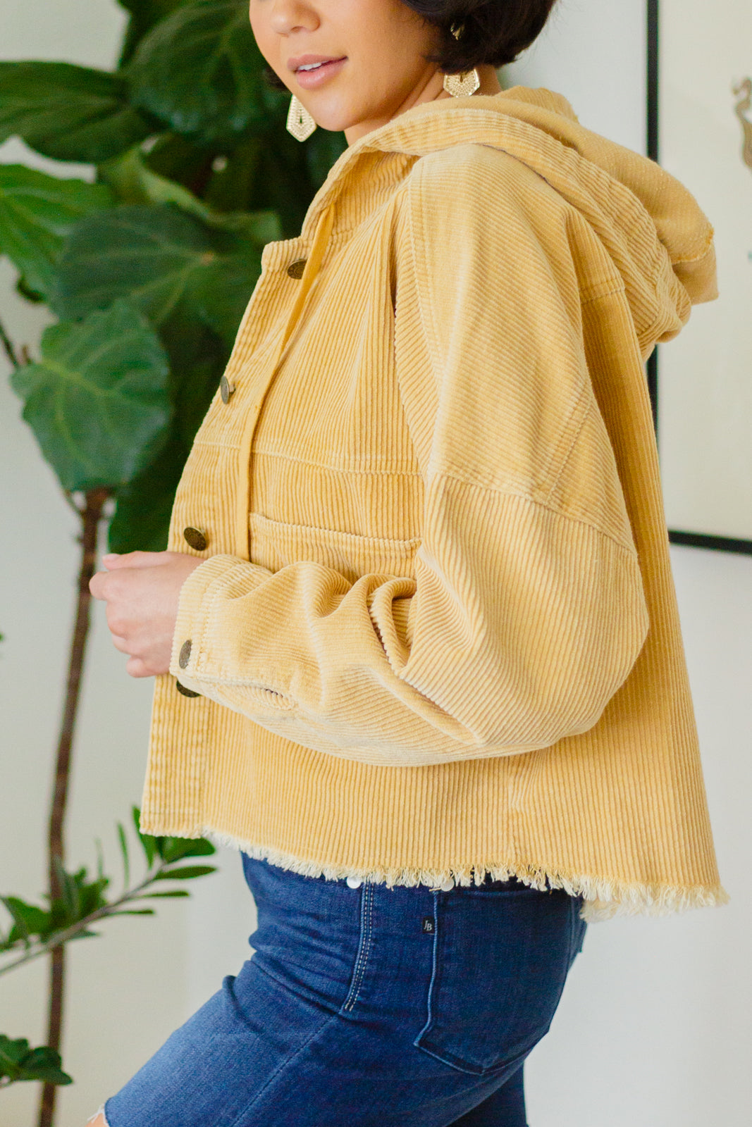 Brand Collab Give Me More Corduroy Jacket in Honey