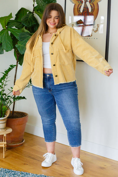 Brand Collab Give Me More Corduroy Jacket in Honey