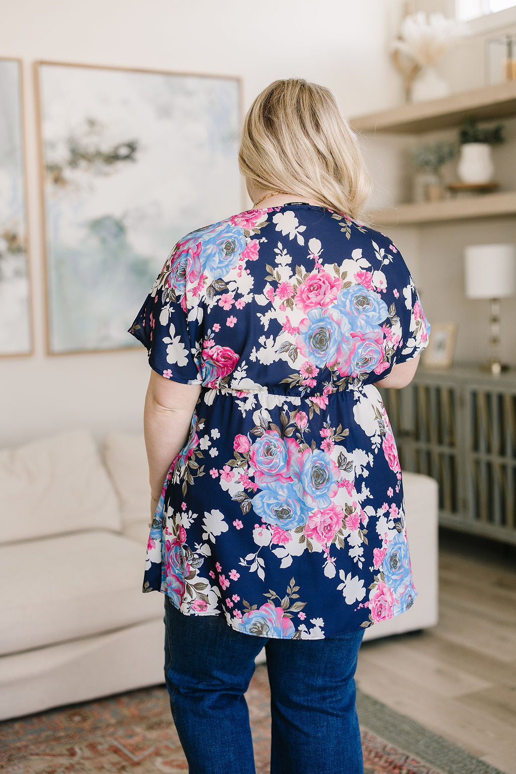 Brand Collab Hello Hummingbird Floral Top