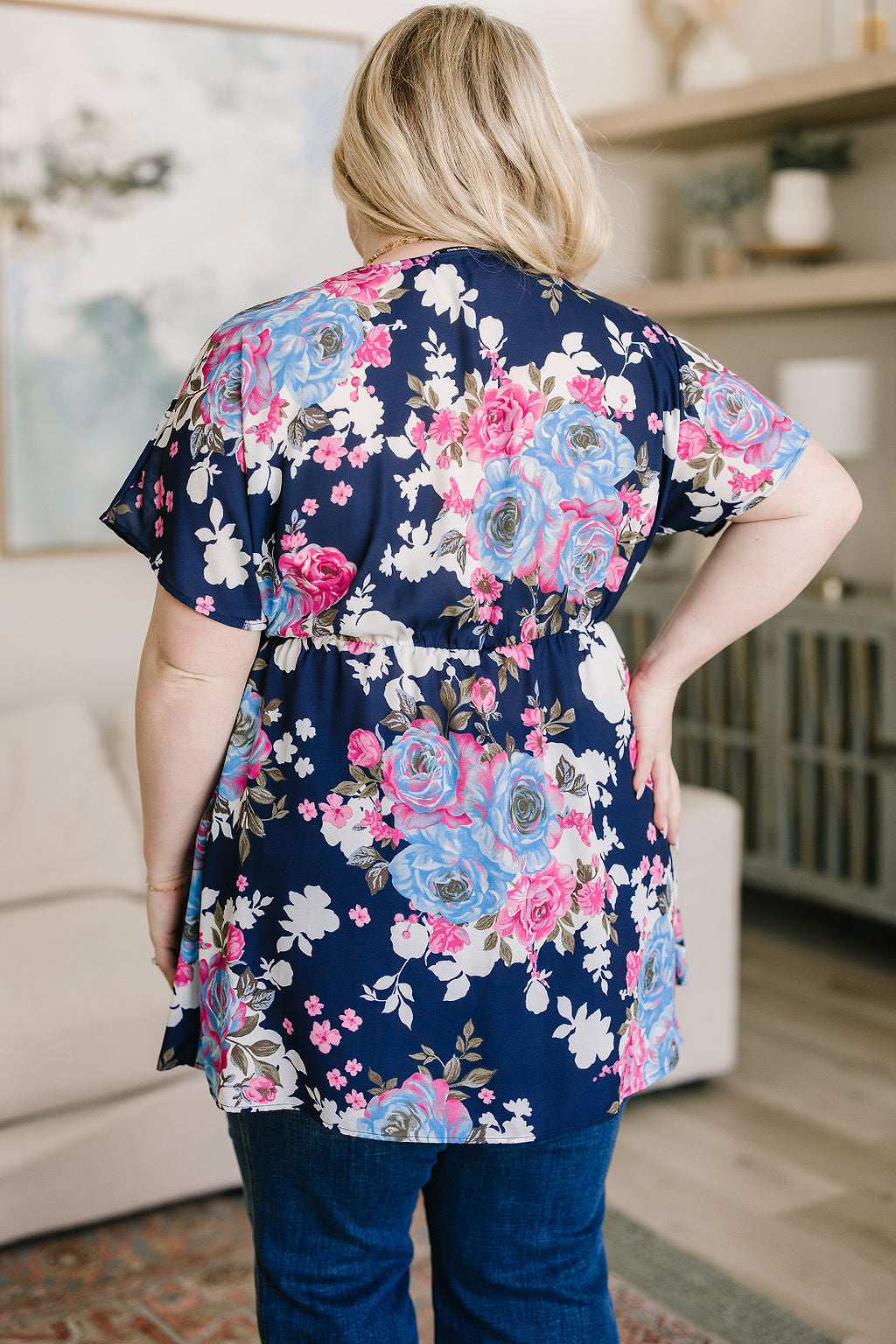 Brand Collab Hello Hummingbird Floral Top